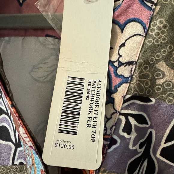 NEW Soft Surroundings Alvadore Fleur Patchwork Tunic Top Size Petite Medium NWT - Picture 7 of 8